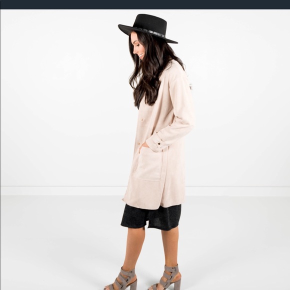 Coat vegan leather - Picture 3 of 4